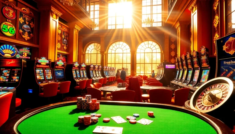 Experience thrilling poker action at https://lc88.art with vibrant scenes of players and chips displayed captivatingly.