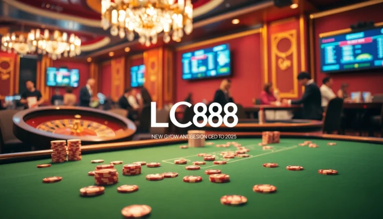 Experience the thrill of gambling at LC88 casino, featuring exciting poker and roulette gameplay.