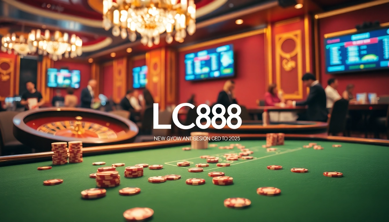 Experience the thrill of gambling at LC88 casino, featuring exciting poker and roulette gameplay.